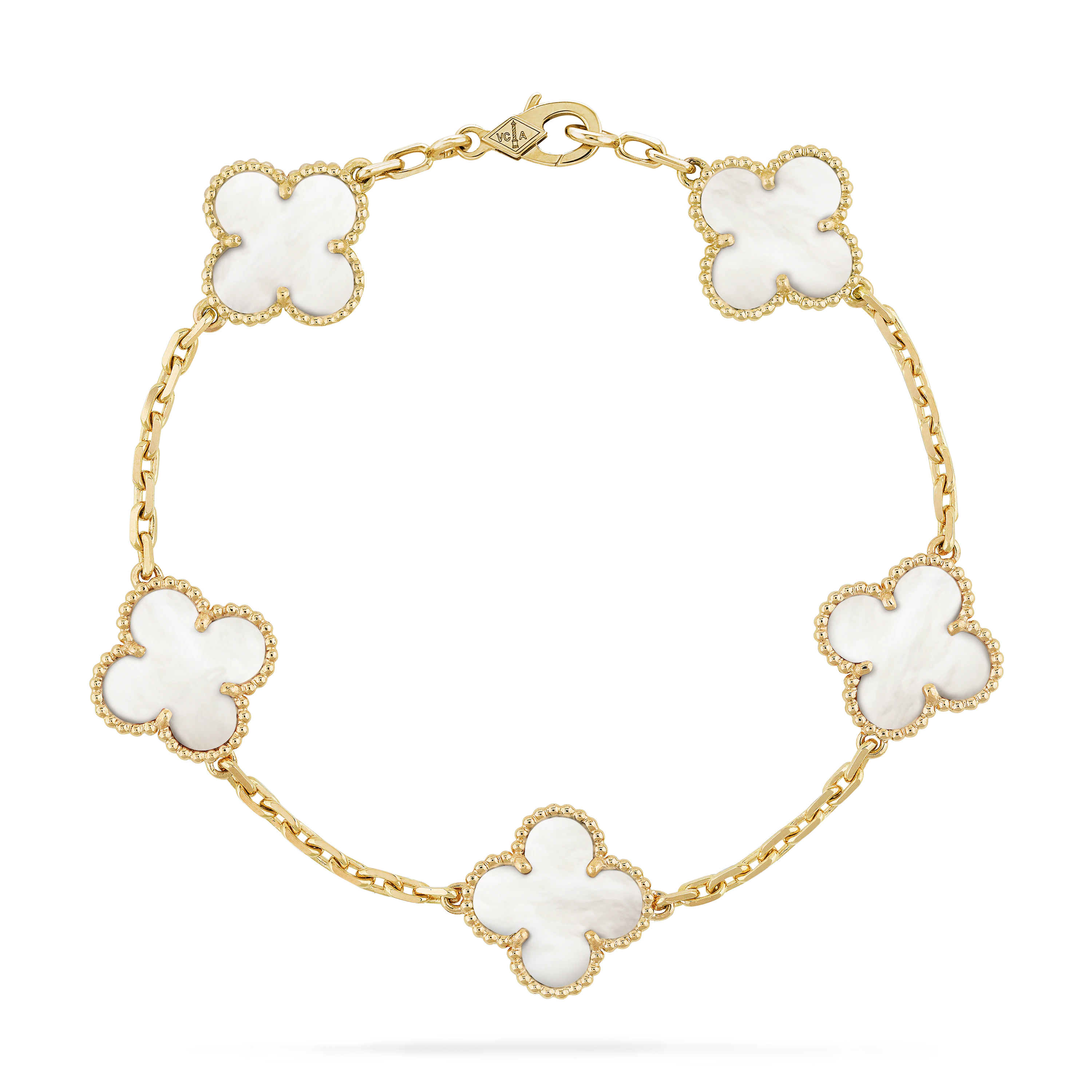 PULSERA CLOVER WHITE