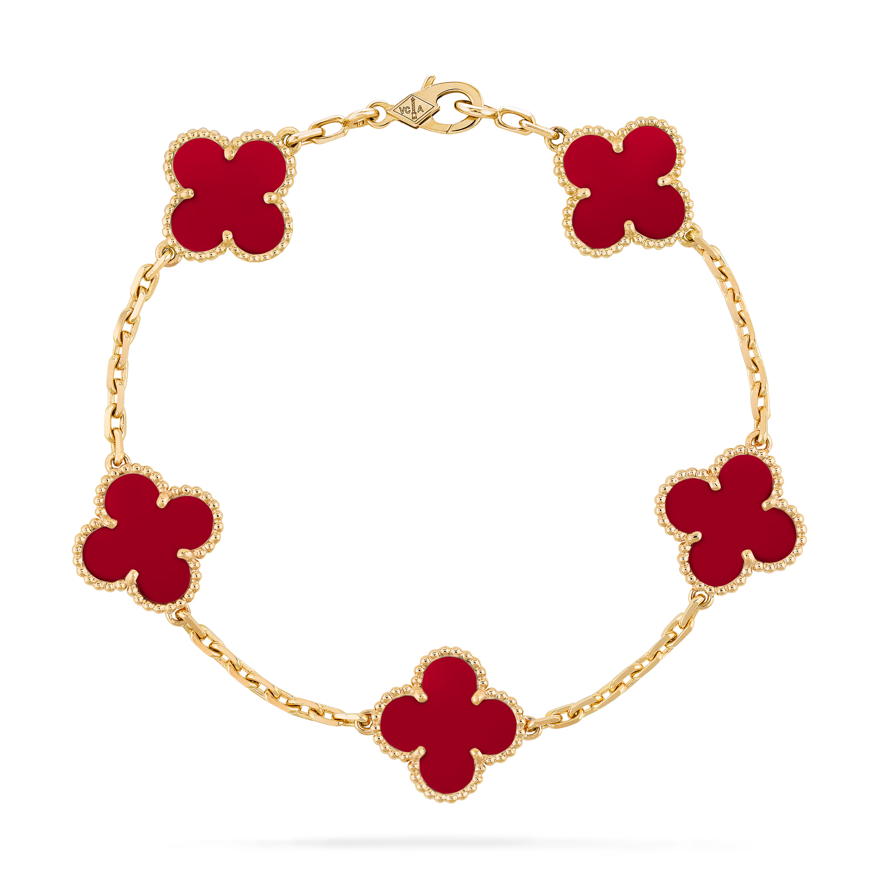 PULSERA CLOVER RED