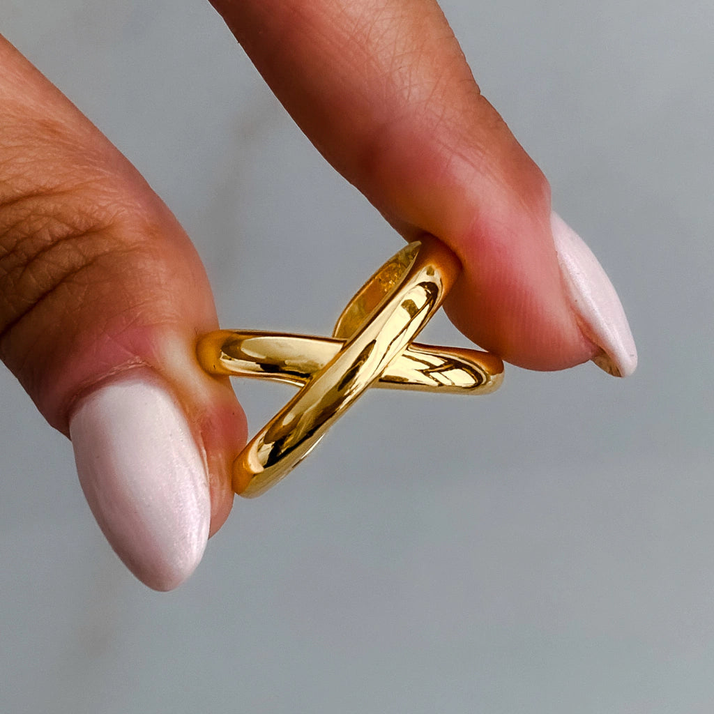 ANILLO CRUCÉ GOLD REGULABLE